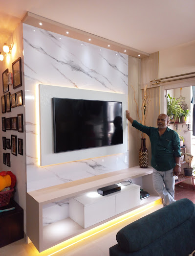 TV wall carpentry